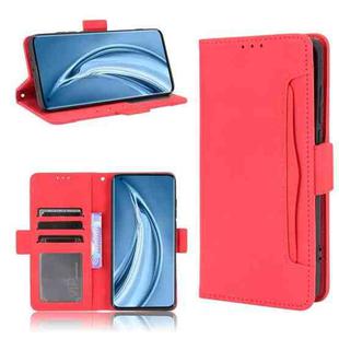 For Xiaomi Mi 10S Skin Feel Calf Pattern Horizontal Flip Leather Case with Holder & Card Slots & Photo Frame(Red)