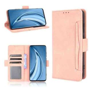 For Xiaomi Mi 10S Skin Feel Calf Pattern Horizontal Flip Leather Case with Holder & Card Slots & Photo Frame(Pink)