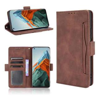 For Xiaomi Mi 11 Pro Skin Feel Calf Pattern Horizontal Flip Leather Case with Holder & Card Slots & Photo Frame(Brown)