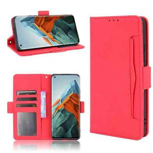 For Xiaomi Mi 11 Pro Skin Feel Calf Pattern Horizontal Flip Leather Case with Holder & Card Slots & Photo Frame(Red)