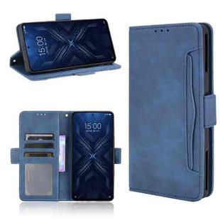 For Xiaomi Black Shark 4 Pro Skin Feel Calf Pattern Horizontal Flip Leather Case with Holder & Card Slots & Photo Frame(Blue)
