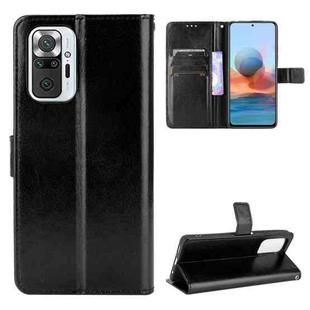 For Xiaomi Redmi Note 10 Pro / Note 10 Pro Max Retro Crazy Horse Texture Horizontal Flip Leather Case with Holder & Card Slots & Photo Frame(Black)