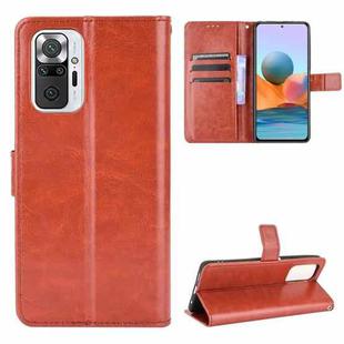 For Xiaomi Redmi Note 10 Pro / Note 10 Pro Max Retro Crazy Horse Texture Horizontal Flip Leather Case with Holder & Card Slots & Photo Frame(Brown)