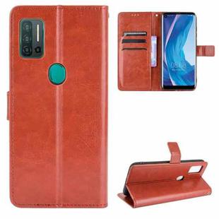 For Ulefone Note 11P Retro Crazy Horse Texture Horizontal Flip Leather Case with Holder & Card Slots & Photo Frame(Brown)