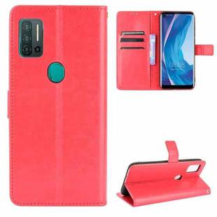 For Ulefone Note 11P Retro Crazy Horse Texture Horizontal Flip Leather Case with Holder & Card Slots & Photo Frame(Red)