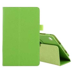 For Lenovo Tab M7 Litchi Texture Solid Color Horizontal Flip Leather Case with Holder & Pen Slot(Green)