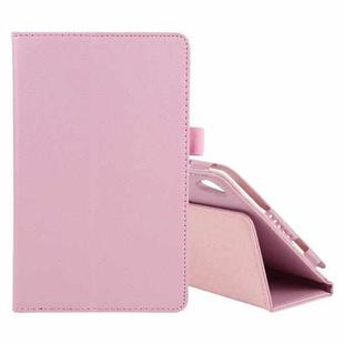 For Lenovo Tab M8 Litchi Texture Solid Color Horizontal Flip Leather Case with Holder & Pen Slot(Pink)