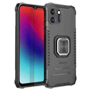 For OPPO Realme C11 Fierce Warrior Series Armor All-inclusive Shockproof Aluminum Alloy + TPU Protective Case with Ring Holder(Black)