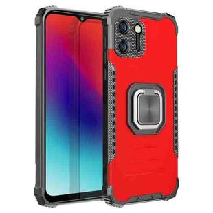 For OPPO Realme C11 Fierce Warrior Series Armor All-inclusive Shockproof Aluminum Alloy + TPU Protective Case with Ring Holder(Red)
