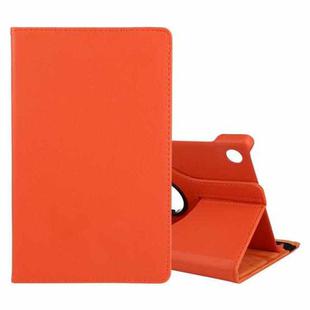 For Lenovo M10 HD Litchi Texture Solid Color Horizontal Flip Leather Case with Holder & Pen Slot(Orange)