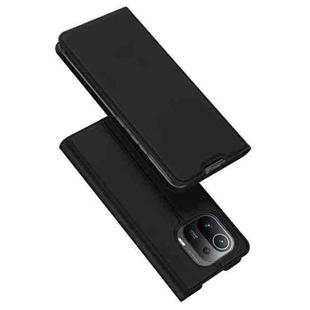 For Xiaomi Mi 11 Pro DUX DUCIS Skin Pro Series Horizontal Flip PU + TPU Leather Case with Holder & Card Slots(Black)