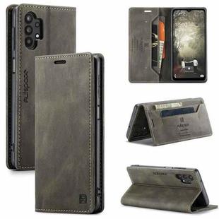 For Samsung Galaxy A32 5G AutSpace A01 Retro Skin-feel Crazy Horse Texture Horizontal Flip Leather Case with Holder & Card Slots & Wallet & RFID(Coffee)
