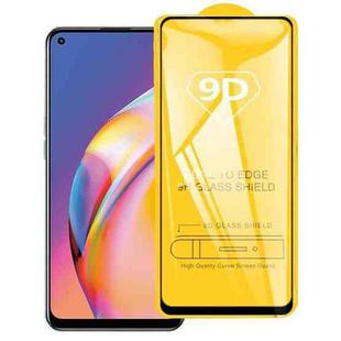 For OPPO Reno5 F 9D Full Glue Full Screen Tempered Glass Film