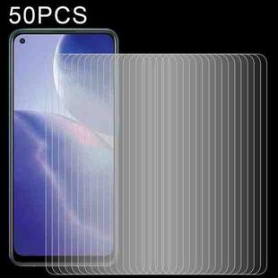 For OPPO Reno5 Z 50 PCS 0.26mm 9H 2.5D Tempered Glass Film