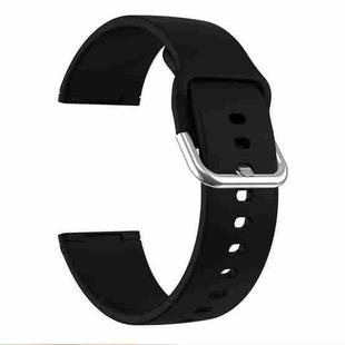 For Fitbit Versa 3 Silicone Watch Band(Black)