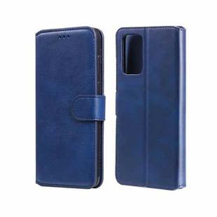 For OPPO A55 5G / A54 4G / Realme V11 5G Classic Calf Texture PU + TPU Horizontal Flip Leather Case with Holder & Card Slots & Wallet(Blue)