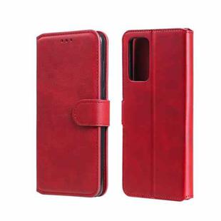 For OPPO A55 5G / A54 4G / Realme V11 5G Classic Calf Texture PU + TPU Horizontal Flip Leather Case with Holder & Card Slots & Wallet(Red)