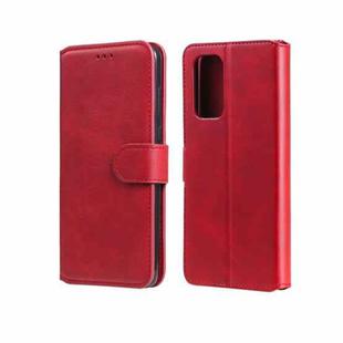 For OPPO A93 5G Classic Calf Texture PU + TPU Horizontal Flip Leather Case with Holder & Card Slots & Wallet(Red)