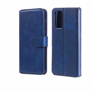 For OPPO Reno5 5G / Reno5 4G / Find X3 Lite Classic Calf Texture PU + TPU Horizontal Flip Leather Case with Holder & Card Slots & Wallet(Blue)