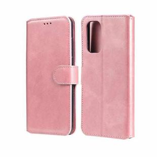 For OPPO Reno5 5G / Reno5 4G / Find X3 Lite Classic Calf Texture PU + TPU Horizontal Flip Leather Case with Holder & Card Slots & Wallet(Rose Gold)