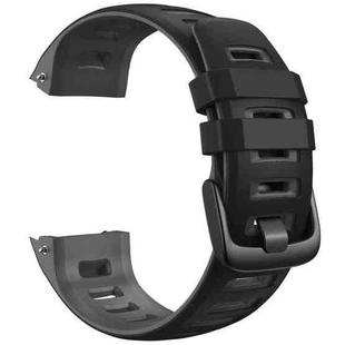 For Garmin Instinct / Instinct Esports Two-color Silicone Watch Band(Black+Grey)