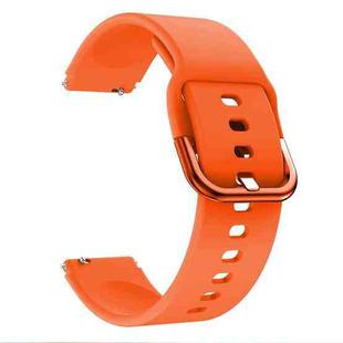 For Xiaomi Mi Watch Electroplating Buckle Silicone Watch Band(Orange)