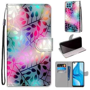 For OPPO F17 Pro / A93 4G / Reno4 Lite / Reno4 F Coloured Drawing Cross Texture Horizontal Flip PU Leather Case with Holder & Card Slots & Wallet & Lanyard(Translucent Glass)