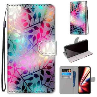 For OPPO Realme 5 / 5s / 5i / C3 / C3i / 6i / Narzo10 / 10A / 20A Coloured Drawing Cross Texture Horizontal Flip PU Leather Case with Holder & Card Slots & Wallet & Lanyard(Translucent Glass)