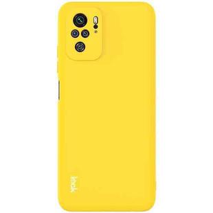 For Xiaomi Redmi Note 10S IMAK UC-2 Series Shockproof Full Coverage Soft TPU Case(Yellow)