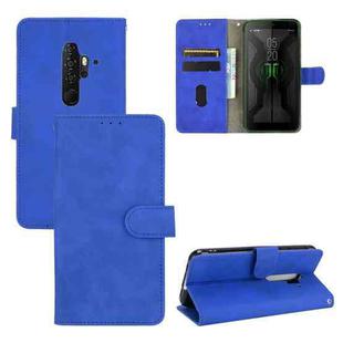 For Blackview BV6300 Pro Solid Color Skin Feel Magnetic Buckle Horizontal Flip Calf Texture PU Leather Case with Holder & Card Slots & Wallet(Blue)