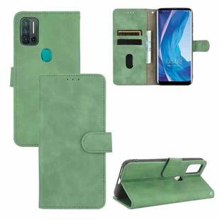 For Ulefone Note 11P Solid Color Skin Feel Magnetic Buckle Horizontal Flip Calf Texture PU Leather Case with Holder & Card Slots & Wallet(Green)