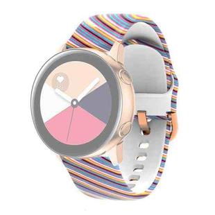 For Samsung Galaxy Watch 46mm Silicone Printing Watch Band(Color Twill)
