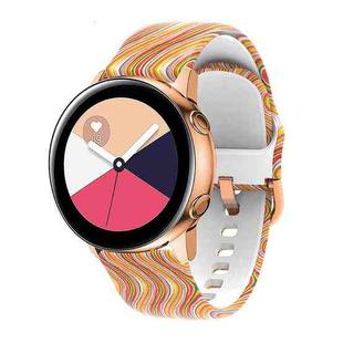 For Samsung Galaxy Watch 46mm Silicone Printing Watch Band(Colored Glaze)