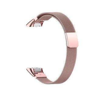 For Samsung Galaxy Fit SM-R370 Milanese Watch Band(Rose Pink)