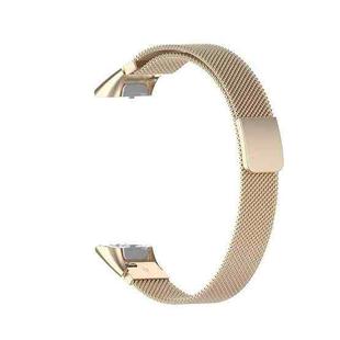 For Samsung Galaxy Fit SM-R370 Milanese Watch Band(Champagne Gold)