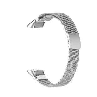For Samsung Galaxy Fit SM-R370 Milanese Watch Band(Silver)