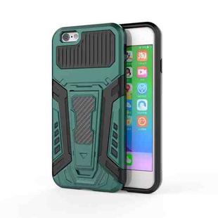 War Chariot Series Armor All-inclusive Shockproof PC + TPU Protective Case with Invisible Holder For iPhone 6(Green)
