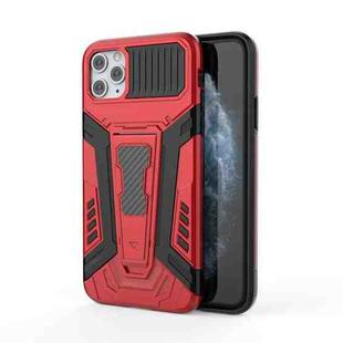 For iPhone 11 Pro Max War Chariot Series Armor All-inclusive Shockproof PC + TPU Protective Case with Invisible Holder (Red)