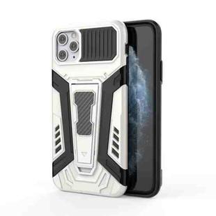 For iPhone 11 Pro Max War Chariot Series Armor All-inclusive Shockproof PC + TPU Protective Case with Invisible Holder (White)