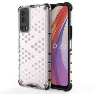 For vivo iQOO Z3 5G Shockproof Honeycomb PC + TPU Protective Case(White)