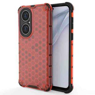 For Huawei P50 Pro Shockproof Honeycomb PC + TPU Protective Case(Red)