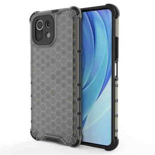 For Xiaomi Mi 11 Lite Shockproof Honeycomb PC + TPU Protective Case(Black)