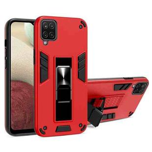 For Samsung Galaxy A72 5G / 4G 2 in 1 PC + TPU Shockproof Protective Case with Invisible Holder(Red)