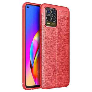 For OPPO Realme 8 Litchi Texture TPU Shockproof Case(Red)