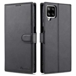 For Samsung Galaxy M62 / F62 AZNS Calf Texture Horizontal Flip Leather Case with Holder & Card Slots & Wallet & Photo Frame(Black)