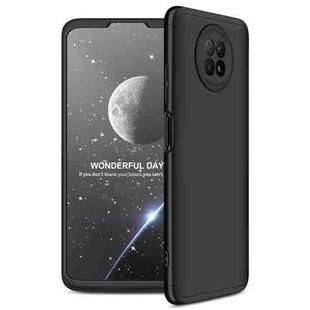 For Xiaomi Redmi Note 9 5G GKK Three Stage Splicing Full Coverage PC Protective Case(Black)