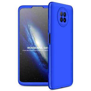 For Xiaomi Redmi Note 9 5G GKK Three Stage Splicing Full Coverage PC Protective Case(Blue)