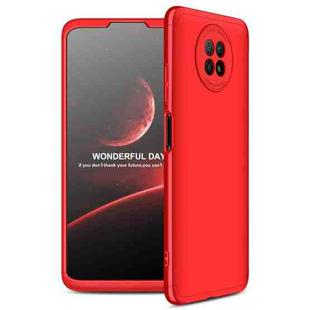 For Xiaomi Redmi Note 9 5G GKK Three Stage Splicing Full Coverage PC Protective Case(Red)