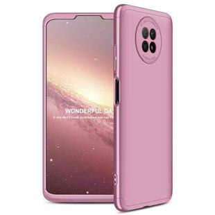 For Xiaomi Redmi Note 9 5G GKK Three Stage Splicing Full Coverage PC Protective Case(Rose Gold)