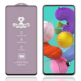 For Samsung Galaxy A51 9H HD Large Arc High Alumina Full Screen Tempered Glass Film
